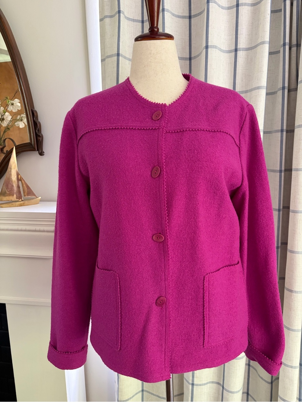 Vintage Boiled Wool Marshall Fields Blazer Jacket